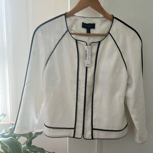 J Crew new jacket with piping details